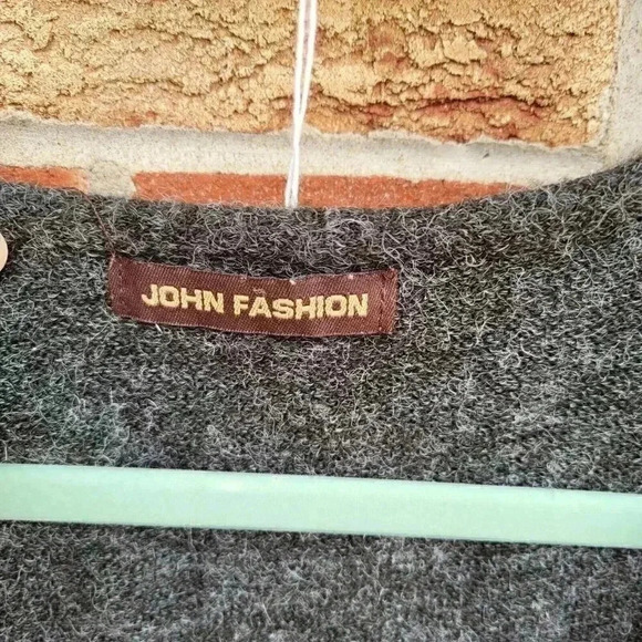 John Fashion Grey Wool Blend Dress Women's Size Small/ Medium Knee Length - Picture 3 of 7